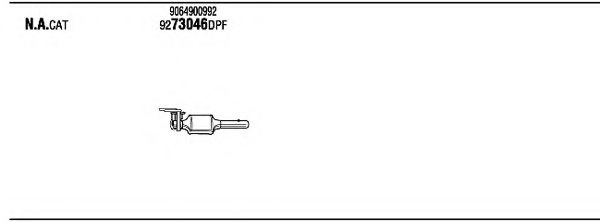 WALKER MBH19642B Exhaust System